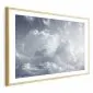 Plakat Astralny spokój 42x29,7cm z ramą złotą z marginesem | MIRAT.  kolekcja b-H-10060-ao-a