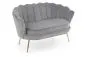 Sofa AMORINITO XL szara muszla na złotych lub czarnych nogach | MIRAT. styl GLAMOUR, PASTELE
