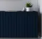 Stolik kawowy TAL 3D 110x54cm granatowy mat/gold ze schowkiem I sklep meblowy MIRAT. styl GLAMOUR, RYFLOWANY kolekcja TAL