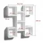 Nowoczesna półka ALESIA 10 czarna wisząca | MIRAT. styl LOFT
