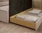 Młodzieżowa sofa rozkładana z funkcją spania FULGEO beżowa prawa I sklep meblowy MIRAT.