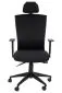 Fotel biurowy HG-0004F czarny ergonomiczny do biura | MIRAT.