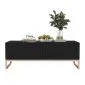 Stolik kawowy TAL 3D 110x54cm czarny mat/gold glamour I sklep meblowy MIRAT. styl GLAMOUR kolekcja TAL