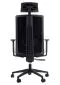 Fotel biurowy ZN-807-B czarny ergonomiczny do biurka | MIRAT.