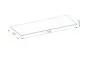 Blat łazienkowy kompaktowy 120 cm biały strukturalny | MIRAT