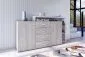 Komoda z nadstawką BOTA 2D4S 181 biała/beton colorado HELVETIA | MIRAT. styl LOFT kolekcja BOTA