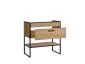 Szafka pod umywalkę BROOKLIN 80 cm dąb craft złoty stojąca szeroka loft | MIRAT. w stylu LOFT kolekcja BROOKLIN