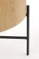 Stolik kawowy BROOKLYN S 45x45 dąb/czarna do salonu w stylu industrialnym | MIRAT. styl LOFT