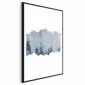 Plakat Wycinek Syberii 21x30 cm z ramą czarną z marginesem | MIRAT.