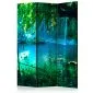 Parawan akustyczny Pejzaże 135x172 cm 3-częściowy zielony | MIRAT.