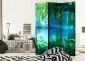 Parawan akustyczny Pejzaże 135x172 cm 3-częściowy zielony | MIRAT.