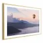 Plakat Warto marzyć 60x40 cm z ramą złotą z marginesem | MIRAT.