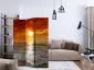Parawan dwustronny Pejzaże 135x172 cm 3-częściowy beżowy | MIRAT.