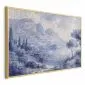 Plakat Niebieska zatoka 42x29,7 cm z ramą złotą bez marginesu | MIRAT.