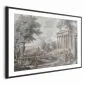 Plakat Świątynia na wzgórzu 30x21 cm z ramą czarną z marginesem | MIRAT.