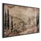 Plakat Śródziemnomorski krajobraz 40x60 cm z ramą czarną bez marginesu | MIRAT.