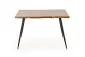 Stół LARSON 120x80 dąb naturalny na metalowych nogach | MIRAT. styl LOFT