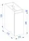 Szafka łazienkowa cargo ARCO 20 cm grafitowa modułowa | MIRAT
