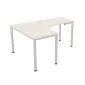 Biurko narożne EASY SPACE I-LEG LS 160x120cm kaszmirowe I sklep meblowy MIRAT.