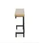 Konsola INFERNO 106x30 dąb/czarna w stylu loft | MIRAT. styl LOFT