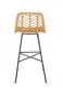 Hoker niski H-97 rattanowy na metalowych nogach | MIRAT.