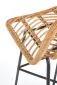 Hoker niski H-97 rattanowy na metalowych nogach | MIRAT.