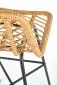 Hoker niski H-97 rattanowy na metalowych nogach | MIRAT.