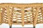 Hoker niski H-97 rattanowy na metalowych nogach | MIRAT.