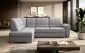 Narożnik z funkcją spania SIBER VELVET szary lewy I sklep meblowy MIRAT.