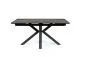Stół COLUMBUS CERAMIC 160(240)x90 brązowy/czarny mat I sklep meblowy MIRAT. styl LOFT