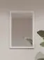 Lustro do przedpokoju CROSS 40x60cm białe prostokątne I sklep meblowy MIRAT.  kolekcja HV-CROSS
