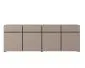 Komoda CROSS 4D4S 225cm congo/czarna z szufladami I sklep meblowy MIRAT.