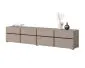 Szafka RTV CROSS 4K4S 225cm congo/czarna stojąca I sklep meblowy MIRAT.