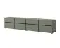 Szafka RTV CROSS 4K4S 225cm zielona/czarna szeroka I sklep meblowy MIRAT.  kolekcja HV-CROSS