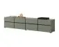 Szafka RTV CROSS 4K4S 225cm zielona/czarna szeroka I sklep meblowy MIRAT.  kolekcja HV-CROSS