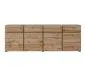 Komoda CROSS 4D4S 225cm dąb wotan/czarna drewniana I sklep meblowy MIRAT. styl SKANDYNAWSKI kolekcja HV-CROSS