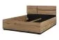 Łóżko CROSS 160x200 dąb wotan/czarne dwuosobowe I sklep meblowy MIRAT. styl SKANDYNAWSKI kolekcja HV-CROSS