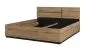 Łóżko CROSS 180x200 dąb wotan/czarne drewniane I sklep meblowy MIRAT. styl SKANDYNAWSKI kolekcja HV-CROSS