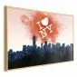 Plakat I love NY 60x40 cm z ramą złotą bez marginesu | MIRAT.