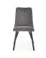 Krzesło K450 VELVET szare tapicerowane do salonu | MIRAT. styl GLAMOUR, LOFT