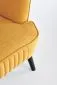 Fotel do salonu DELGADO VELVET musztardowy na drewnianych nogach | MIRAT. styl LOFT