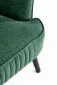 Fotel do salonu DELGADO VELVET ciemnozielony na drewnianych nogach | MIRAT. styl LOFT