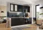 Szafka kuchenna wisząca 60 DENIS W60 OKGR/560 czarna mat I MIRAT.  kolekcja DENIS