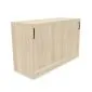 Szafka biurowa przesuwna EASY SPACE CABINET S 1.5-OH 120cm akacjowa zamykana I sklep meblowy MIRAT.