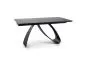 Stół DIUNA CERAMIC 160(240)x90 czarny I sklep meblowy MIRAT. styl LOFT