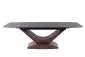 Stół rozkładany DOLCE CERAMIC 180(240)x95 szary marmur/orzech dla 10 osób | MIRAT. w stylu  kolekcja
