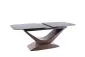Stół rozkładany DOLCE CERAMIC 180(240)x95 szary marmur/orzech dla 10 osób | MIRAT. w stylu  kolekcja