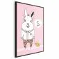 Plakat Przyjaciel królika 29,7x42 cm z ramą czarną bez marginesu | MIRAT.