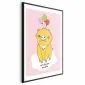 Plakat Podniebna świnka 21x30 cm z ramą czarną z marginesem | MIRAT.