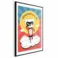 Plakat Szanowny kot 60x90 cm z ramą czarną z marginesem | MIRAT.